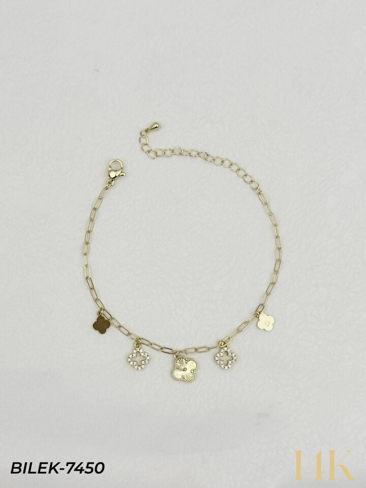 14K Charmlı Bileklik // BILEK-7450