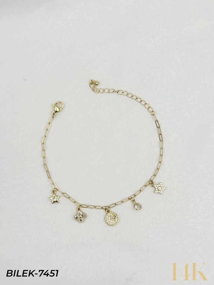 14K Charmlı Bileklik // BILEK-7451