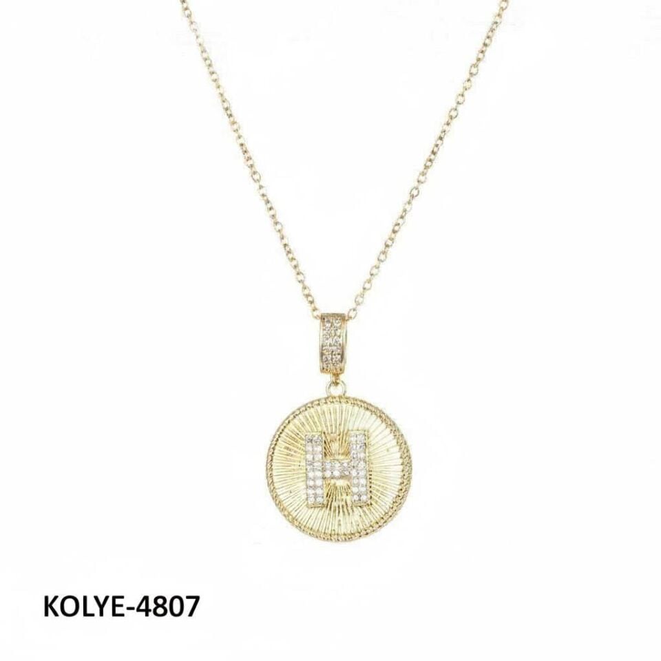 Çelik Harf Kolye 45 cm (H) // KOLYE-4807
