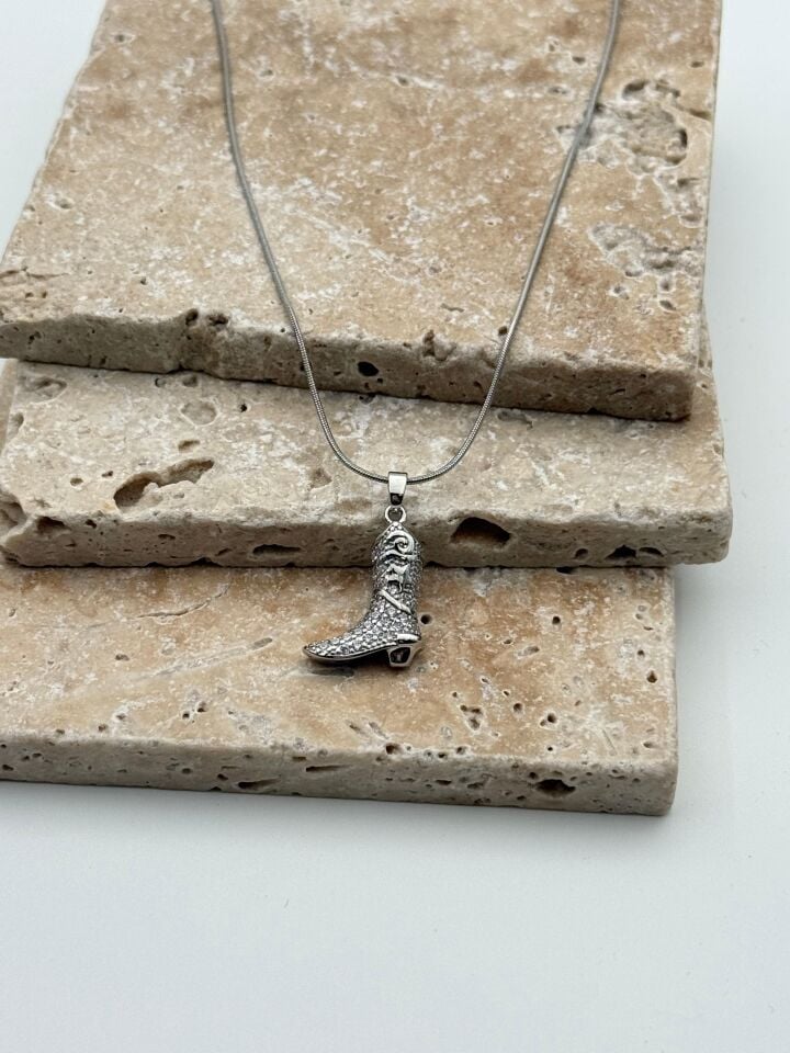 Çelik Çizme Kolye 45cm // KOLYE-5617