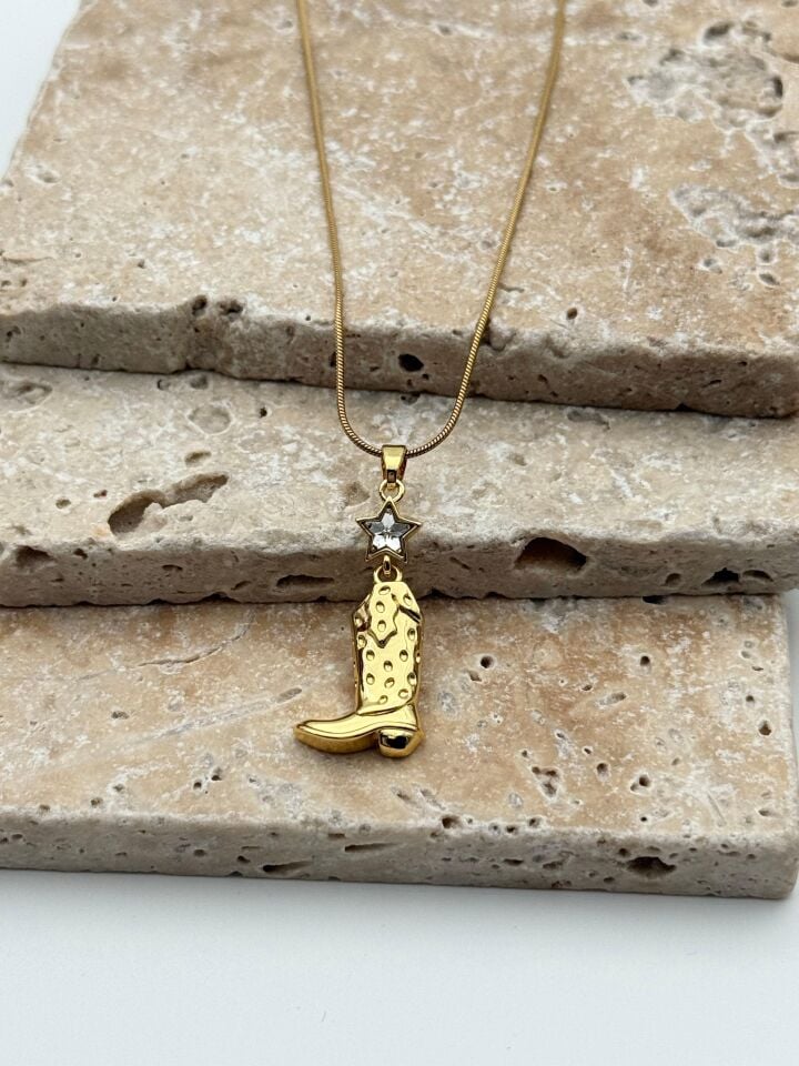 Çelik Çizme Kolye 45cm // KOLYE-5618