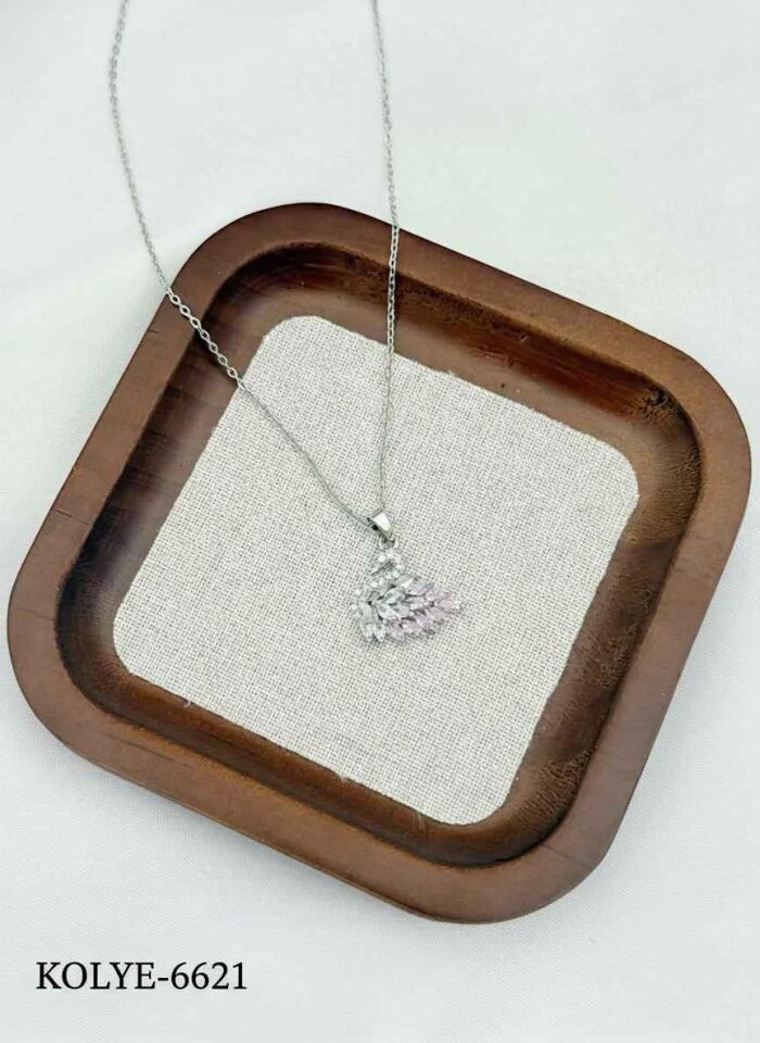 Çelik Kuğu Kolye 45cm // KOLYE-6621