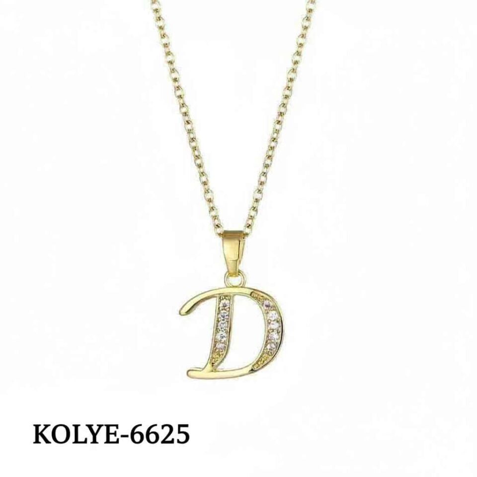 Çelik Harf Kolye 45cm // KOLYE-6625