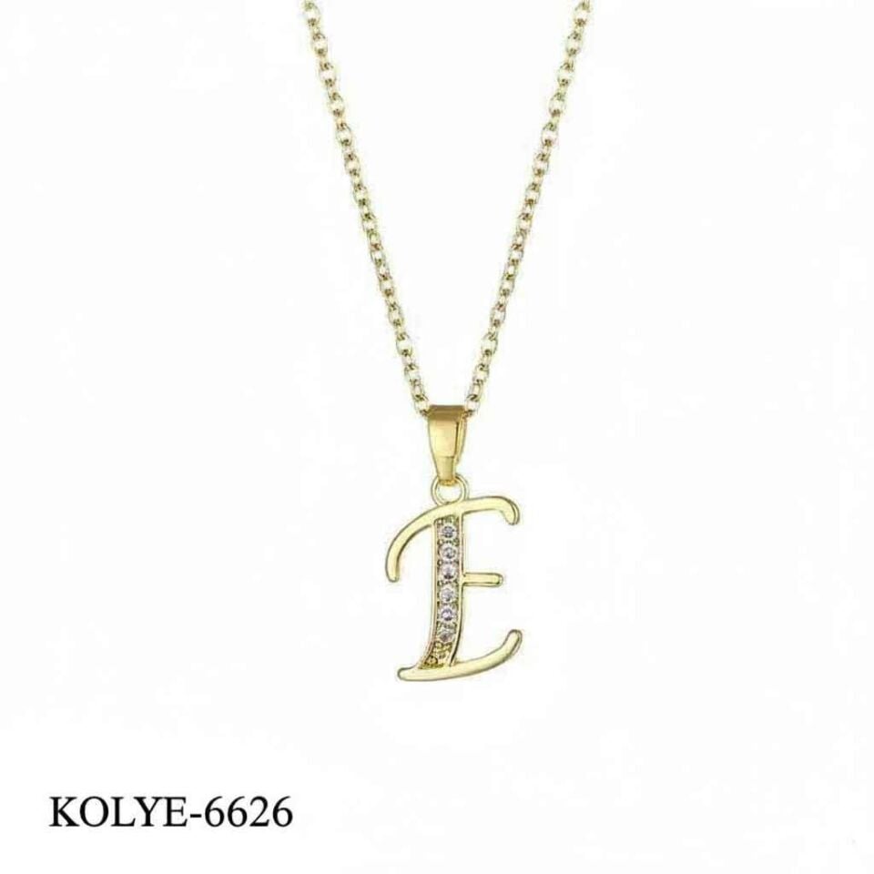 Çelik Harf Kolye 45cm // KOLYE-6626