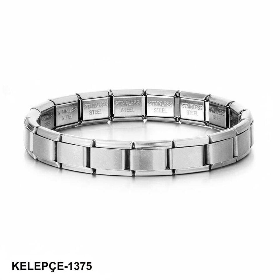 Çelik NMT Bileklik (Çıkarılabilir) Yazısız // KELEPÇE-1375