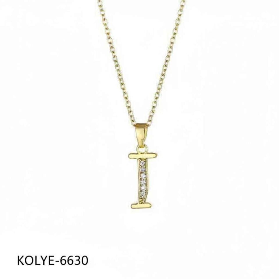 Çelik Harf Kolye 45cm // KOLYE-6630