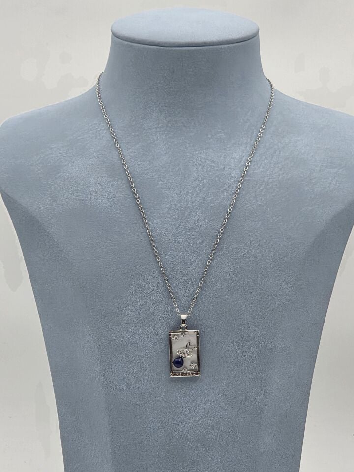 Çelik Tarot Kolye 45cm // KOLYE-6021