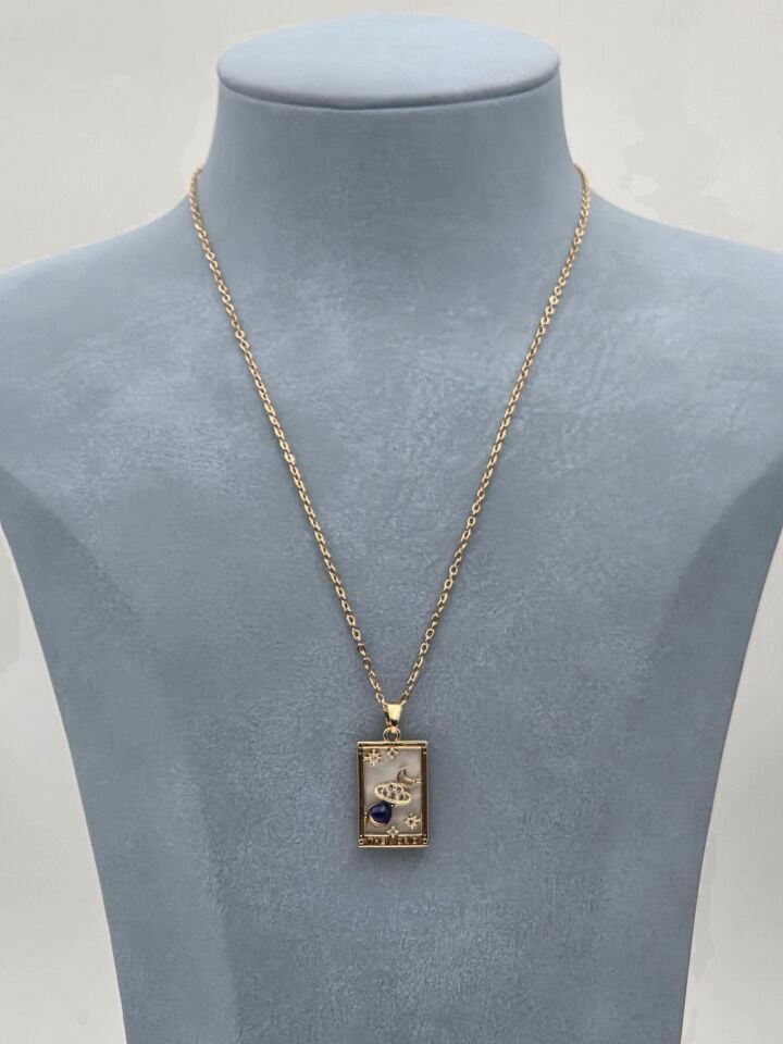 Çelik Tarot Kolye 45cm // KOLYE-6026