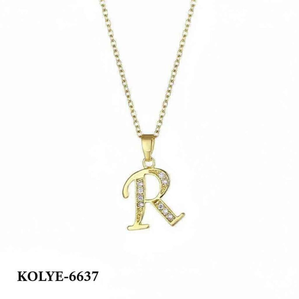 Çelik Harf Kolye 45cm // KOLYE-6637