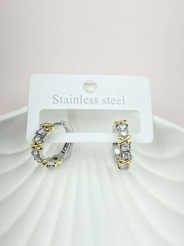 Çelik X Küpe // KÜPE-2317