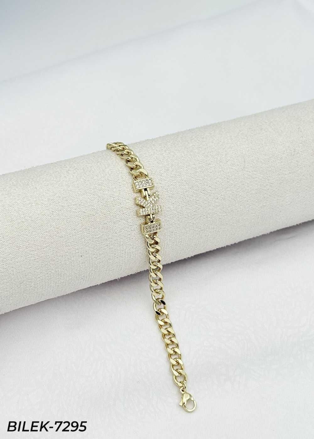 14K Kuyumcu Model Harf Bileklik // BILEK-7295