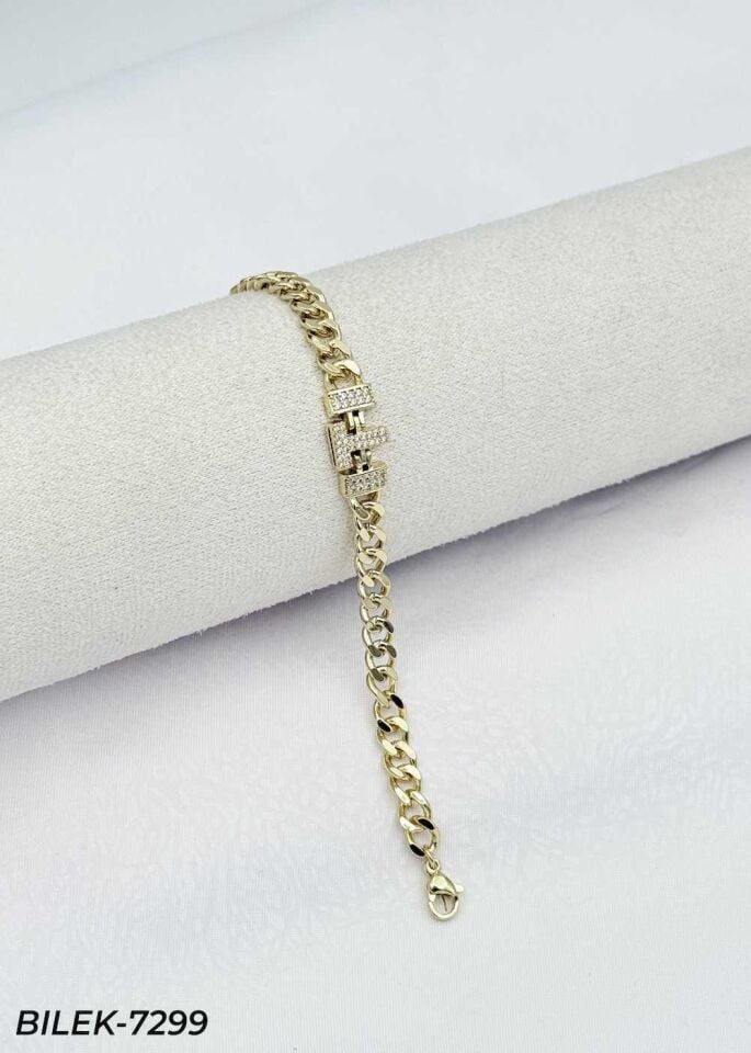14K Kuyumcu Model Harf Bileklik // BILEK-7299