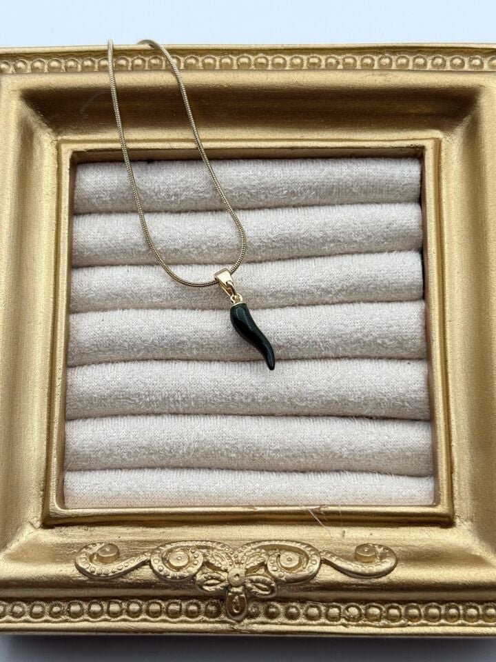 Çelik Biber Kolye 45cm // KOLYE-5775