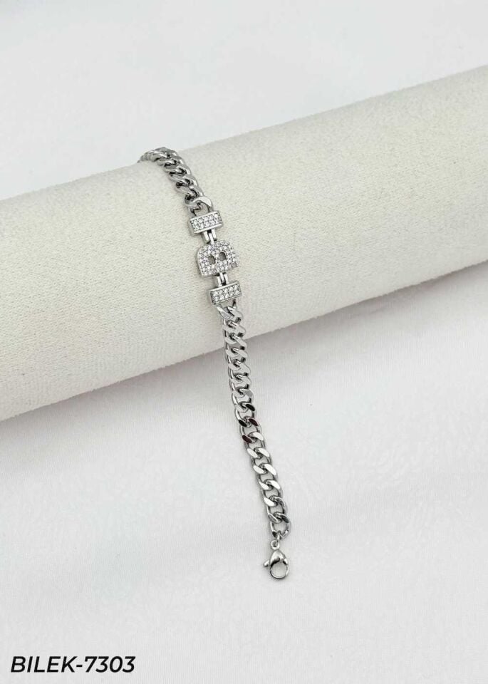 14K Kuyumcu Model Harf Bileklik // BILEK-7303