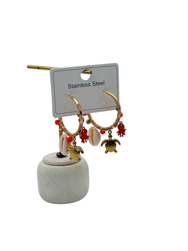 Çelik Set Küpe // KÜPE-4338