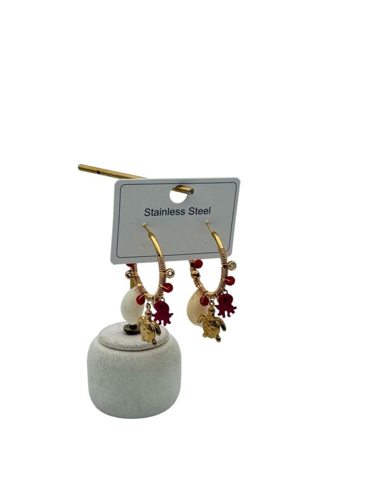 Çelik Set Küpe // KÜPE-4339