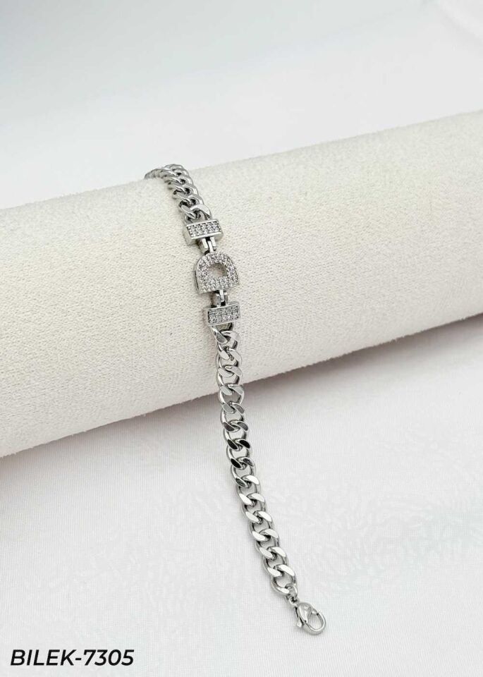 14K Kuyumcu Model Harf Bileklik // BILEK-7305