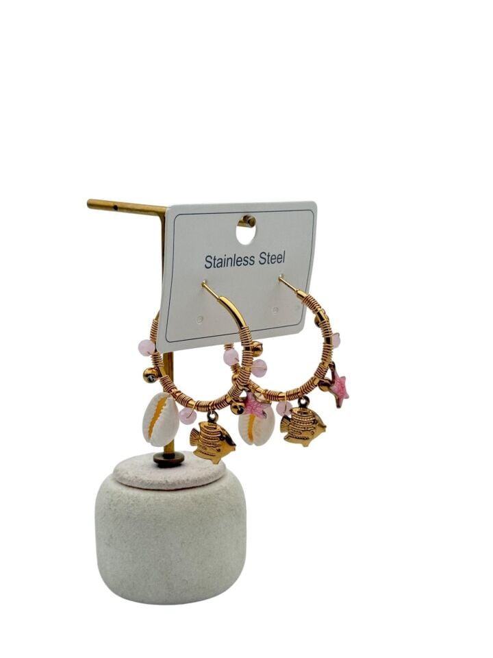 Çelik Set Küpe // KÜPE-4340