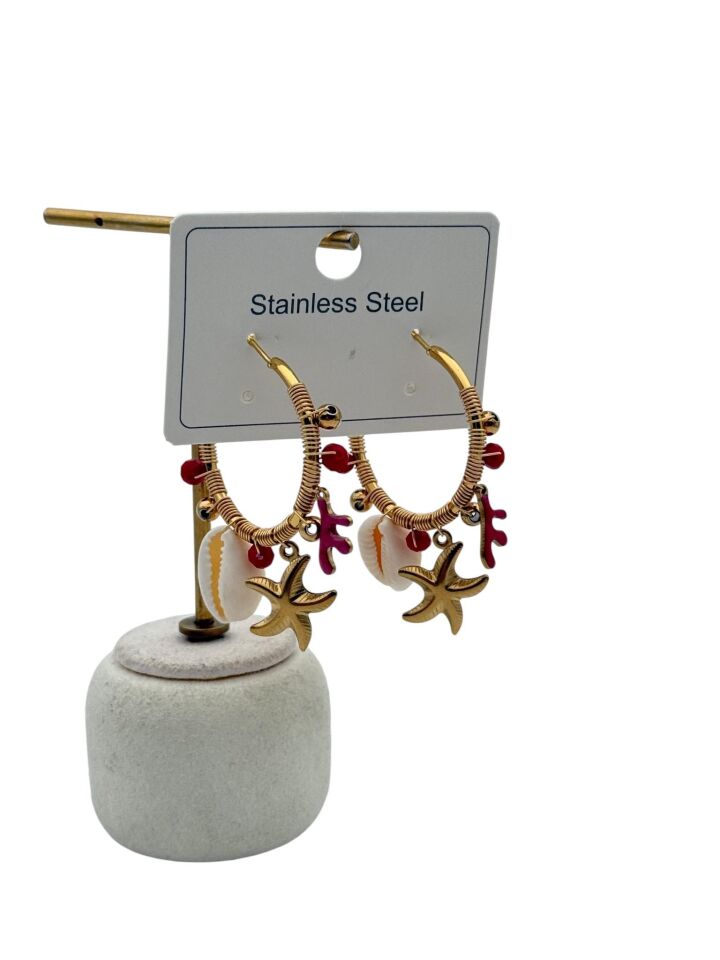 Çelik Set Küpe // KÜPE-4341