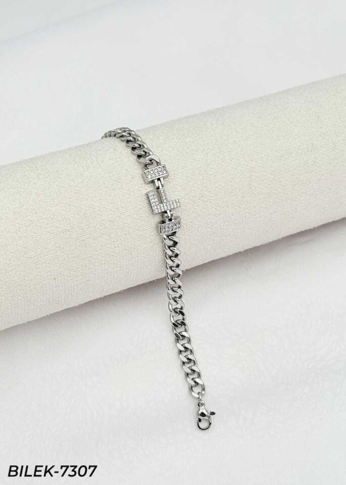 14K Kuyumcu Model Harf Bileklik // BILEK-7307