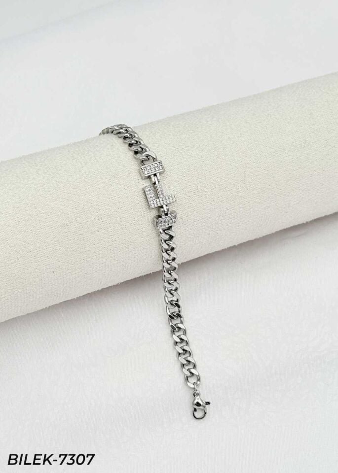 14K Kuyumcu Model Harf Bileklik // BILEK-7307