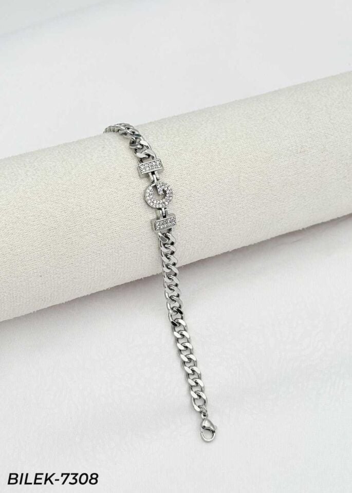 14K Kuyumcu Model Harf Bileklik // BILEK-7308