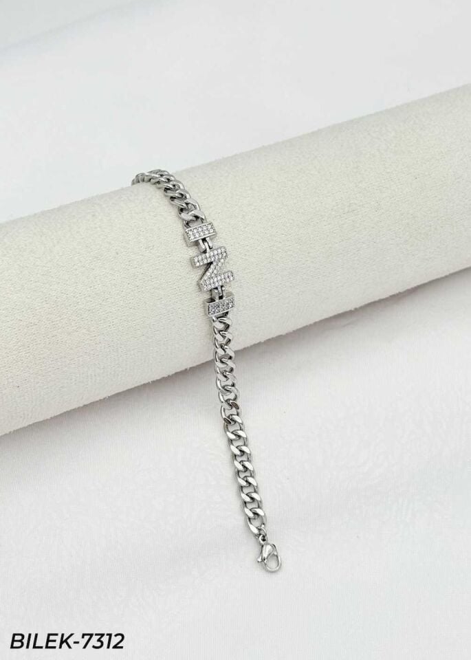 14K Kuyumcu Model Harf Bileklik // BILEK-7312