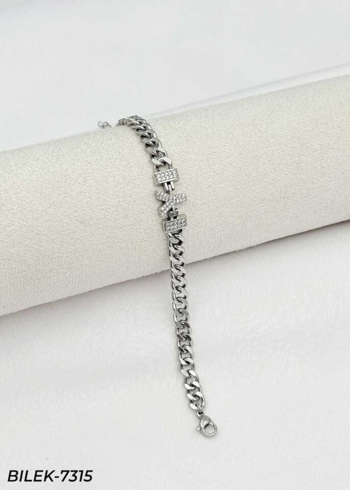 14K Kuyumcu Model Harf Bileklik // BILEK-7315