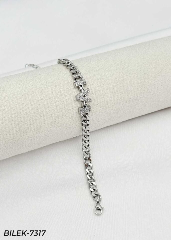 14K Kuyumcu Model Harf Bileklik // BILEK-7317