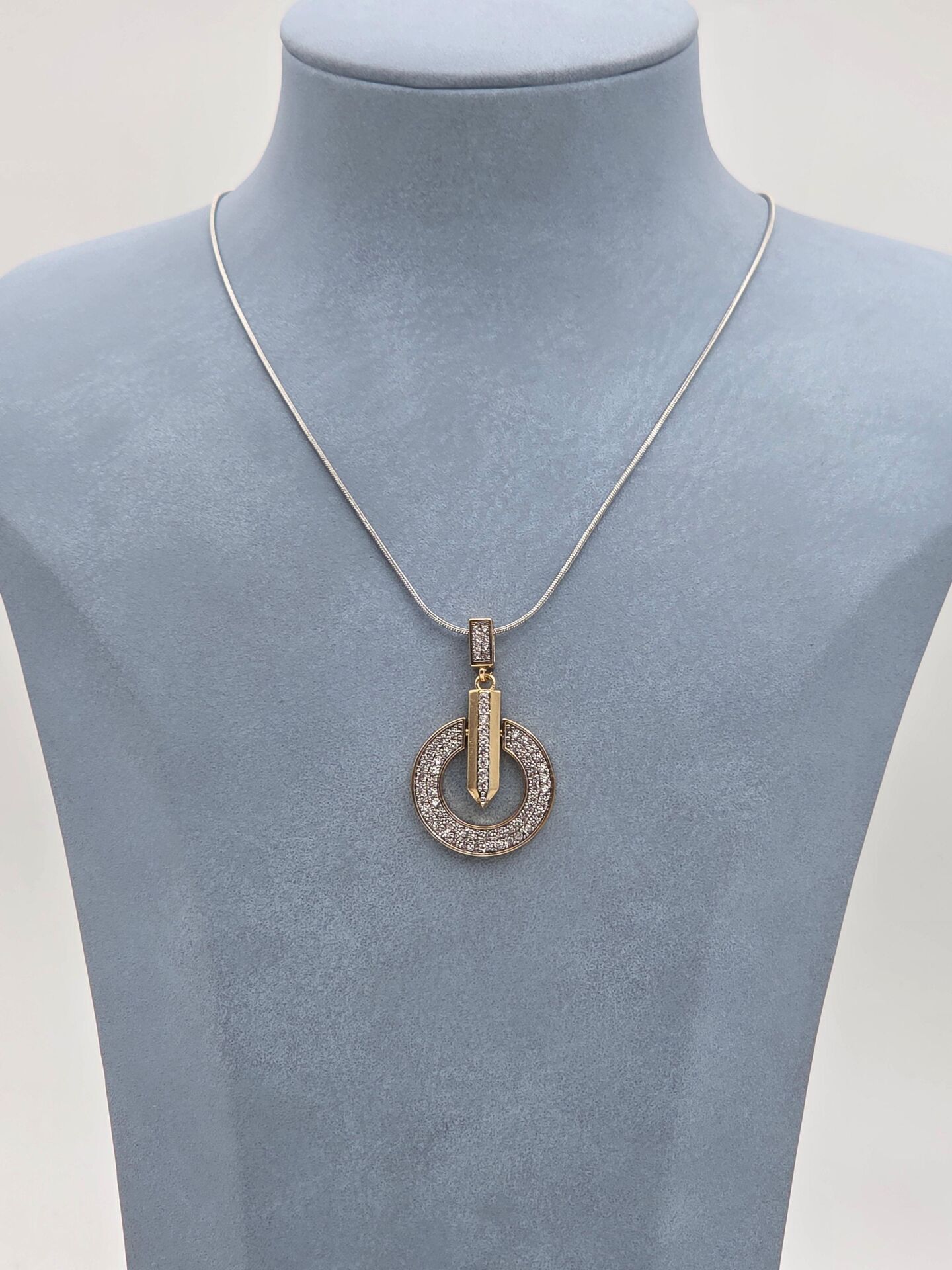 Çelik Çift Renk Kolye 45cm // KOLYE-6222