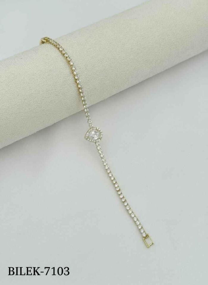 Çelik Motifli Su Yolu Bileklik // BILEK-7103