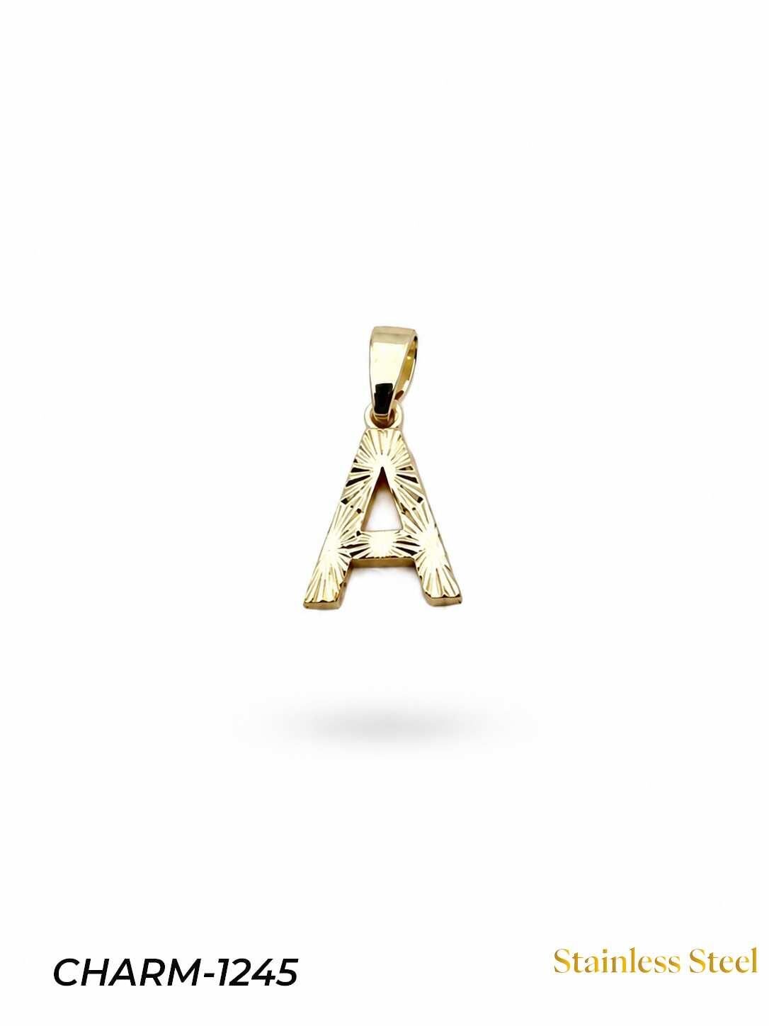 14K Kuyumcu Model Harf Kolye (A) // CHARM-1245