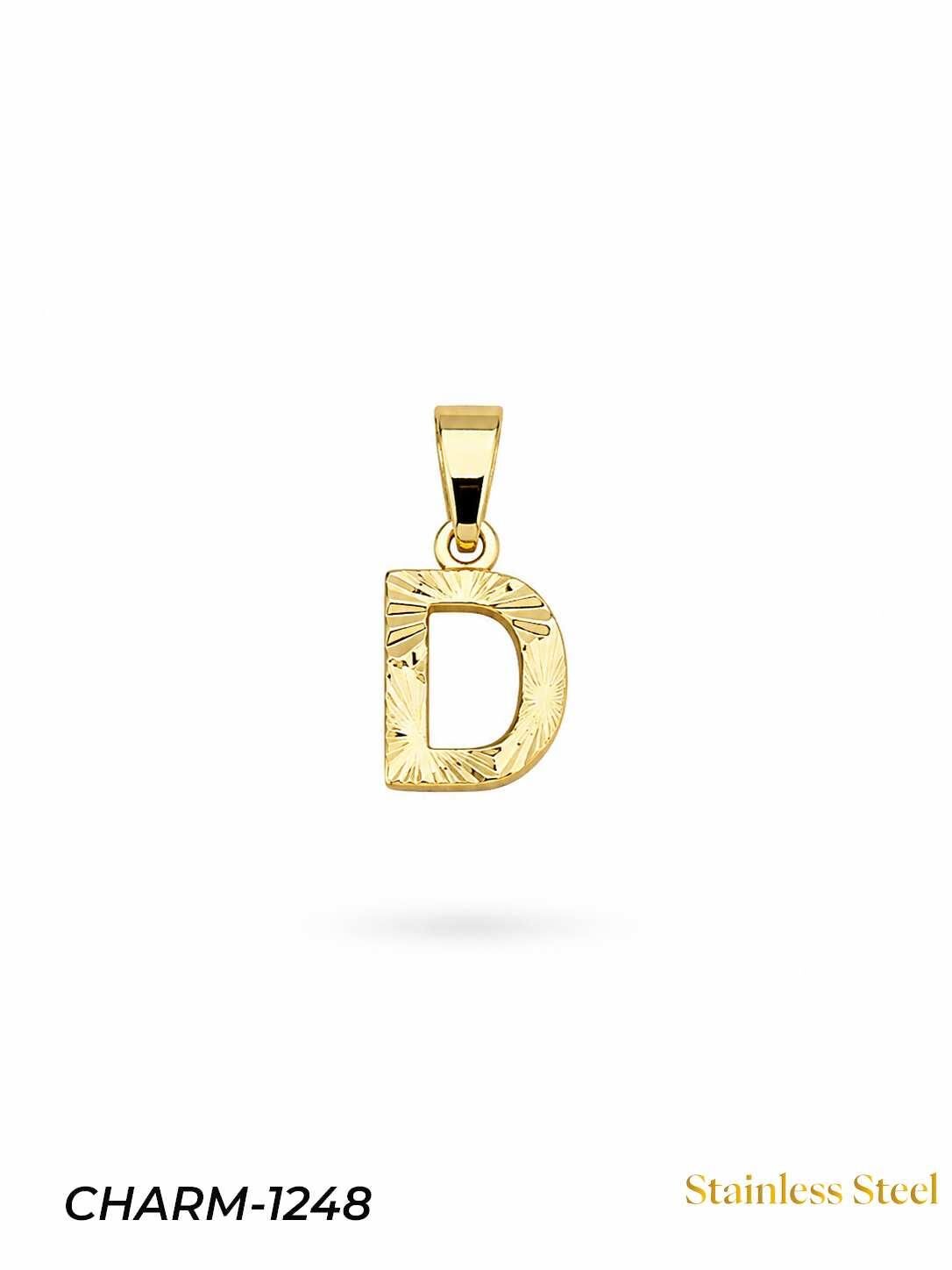 14K Kuyumcu Model Harf Kolye (D) // CHARM-1248
