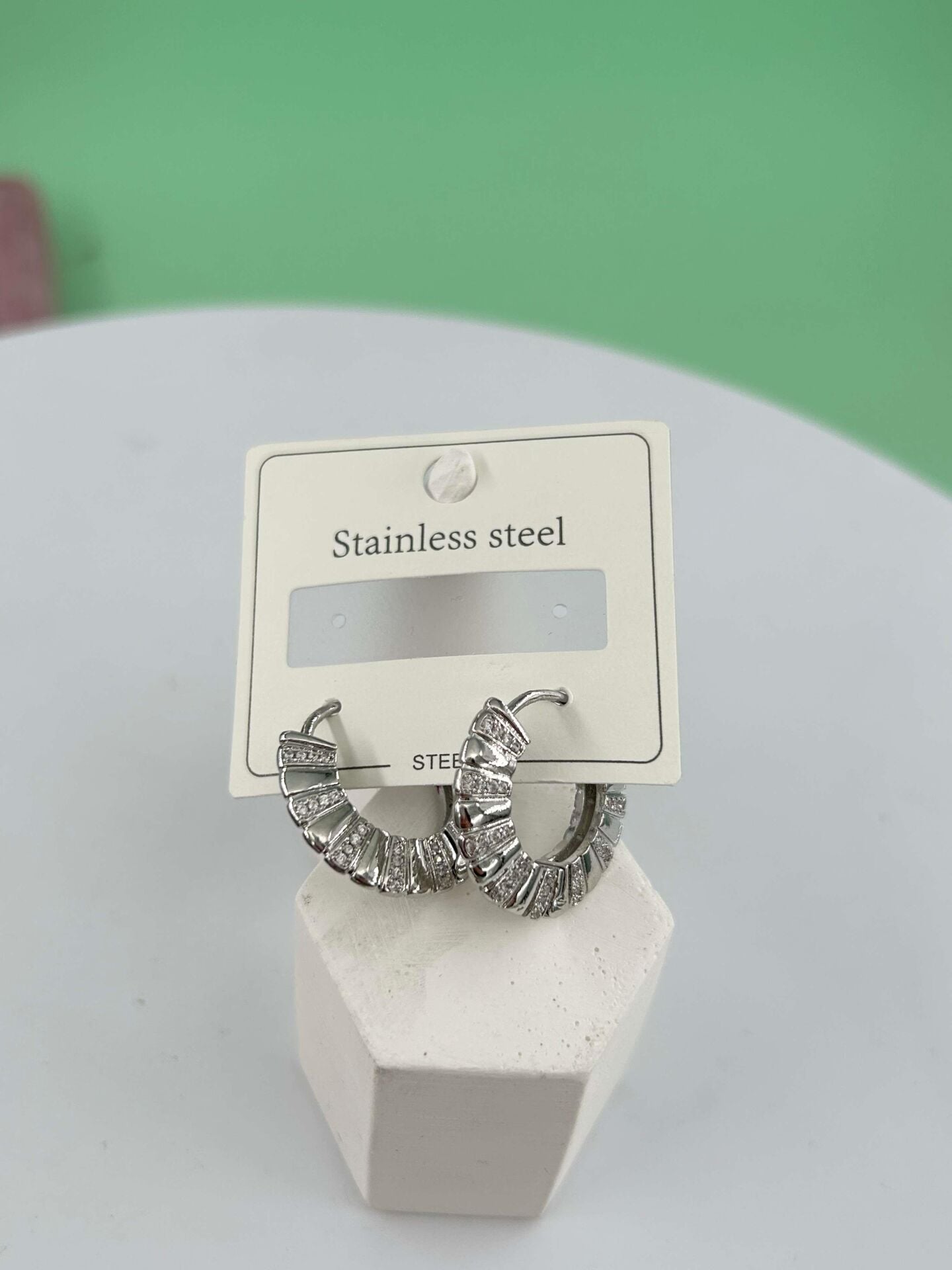 Çelik Silver Küpe// KÜPE-3260