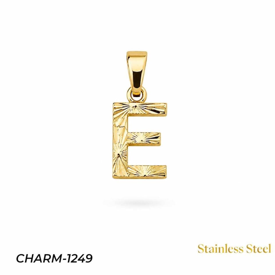 14K Kuyumcu Model Harf Kolye (E) // CHARM-1249