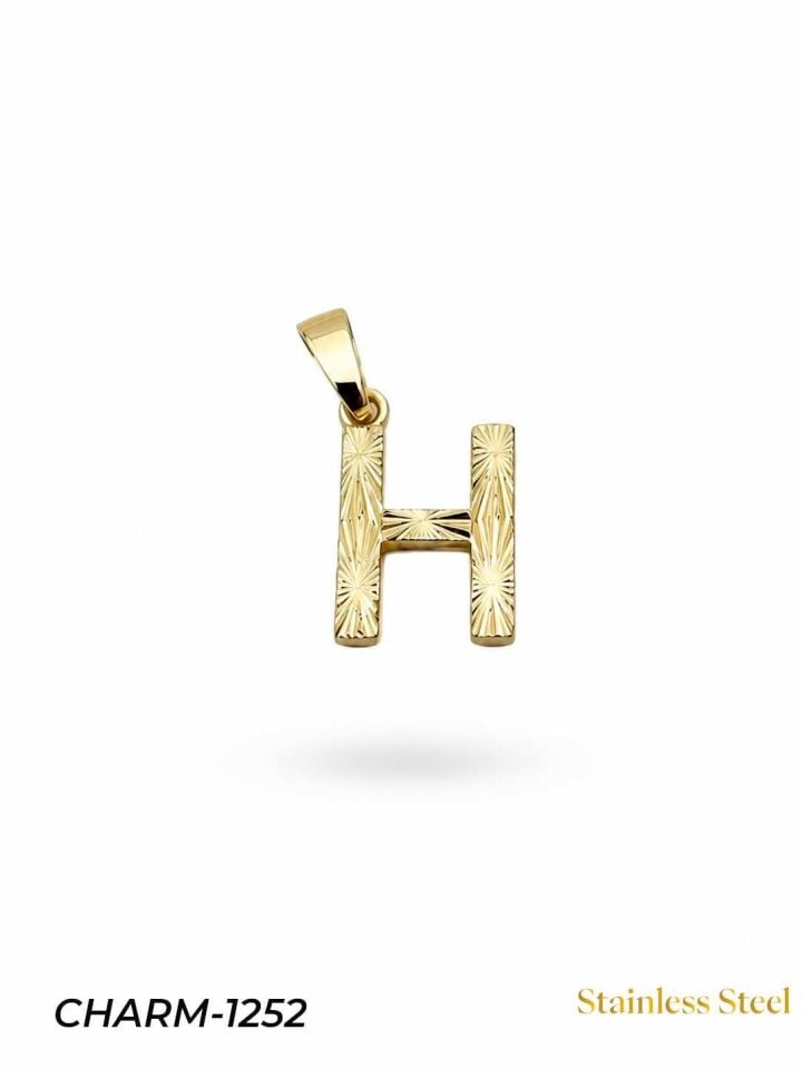 14K Kuyumcu Model Harf Kolye (H) // CHARM-1252