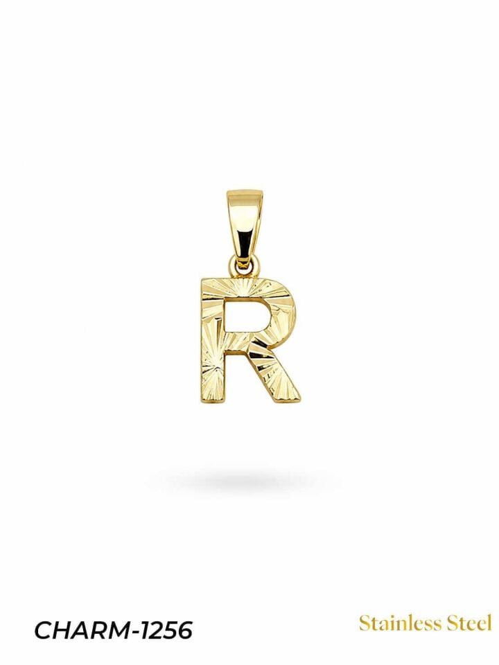 14K Kuyumcu Model Harf Kolye (R) // CHARM-1256