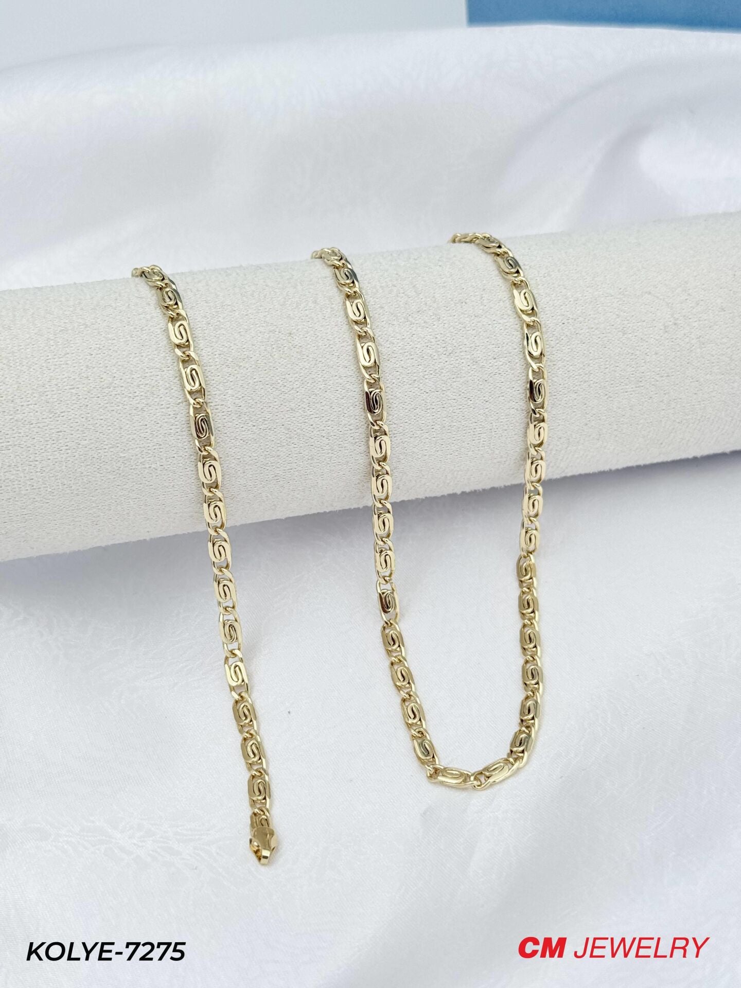 14K CM Zincir Bileklik Set 60cm // KOLYE-7275