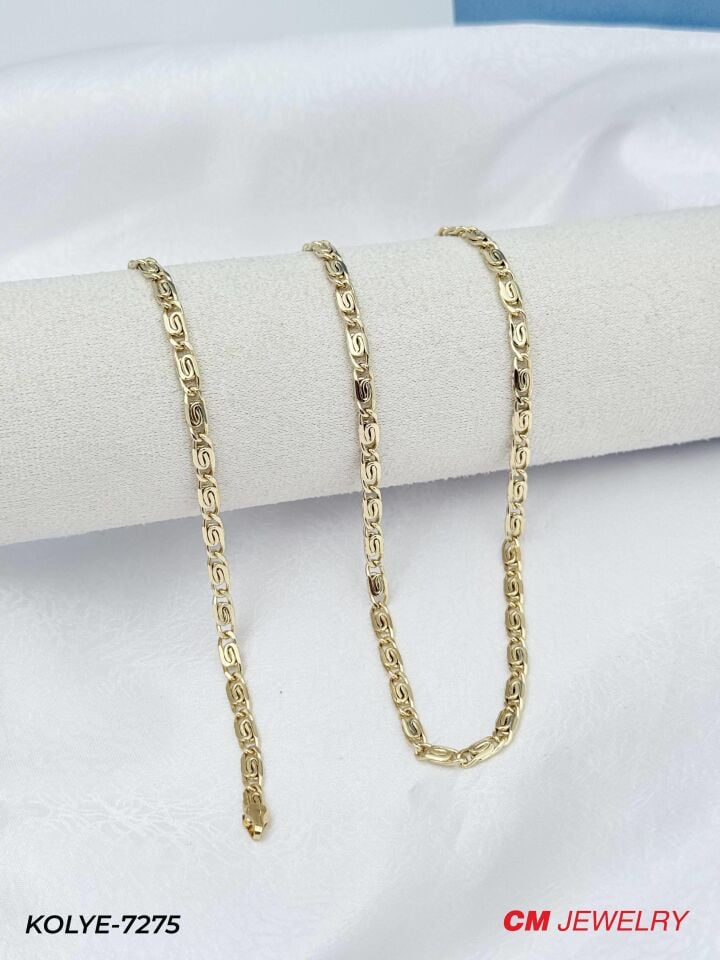 14K CM Zincir Bileklik Set 60cm // KOLYE-7275