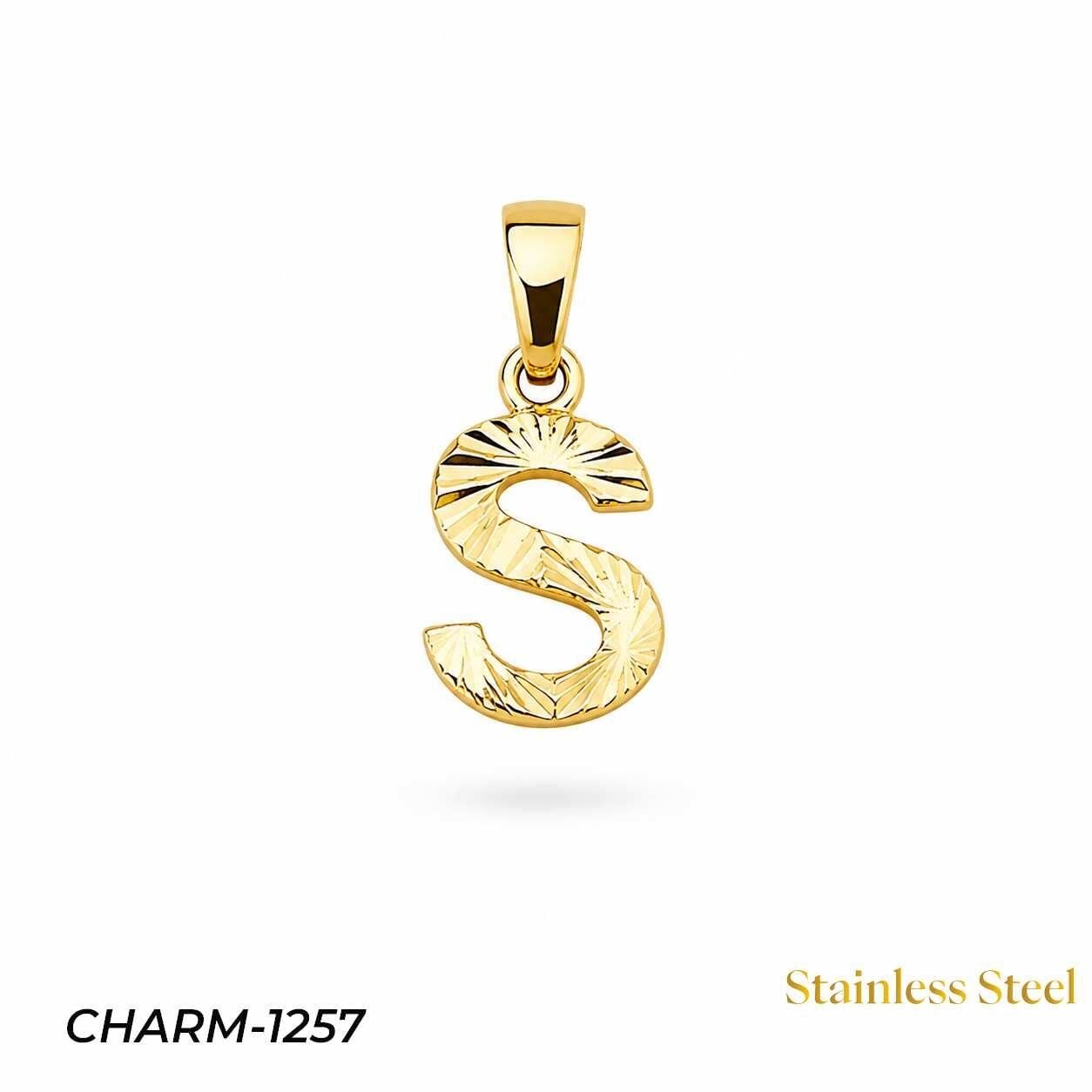 14K Kuyumcu Model Harf Kolye (S) // CHARM-1257