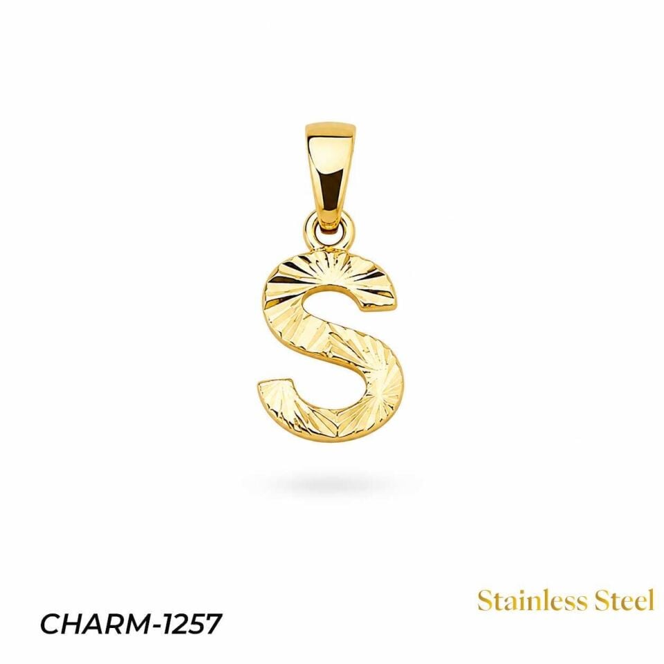 14K Kuyumcu Model Harf Kolye (S) // CHARM-1257