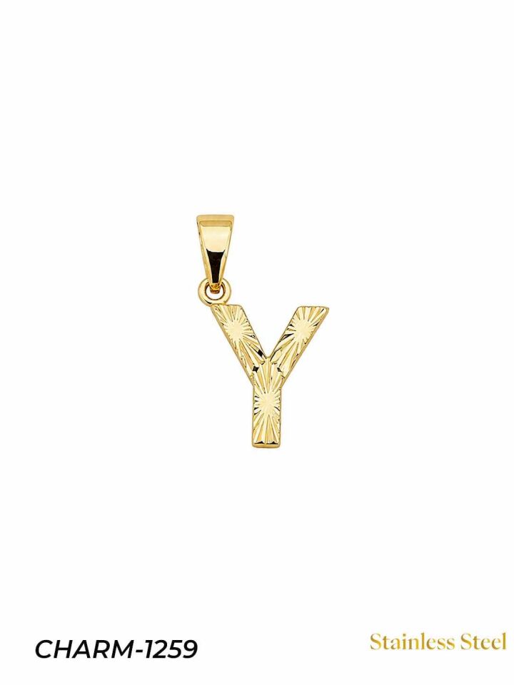 14K Kuyumcu Model Harf Kolye (Y) // CHARM-1259