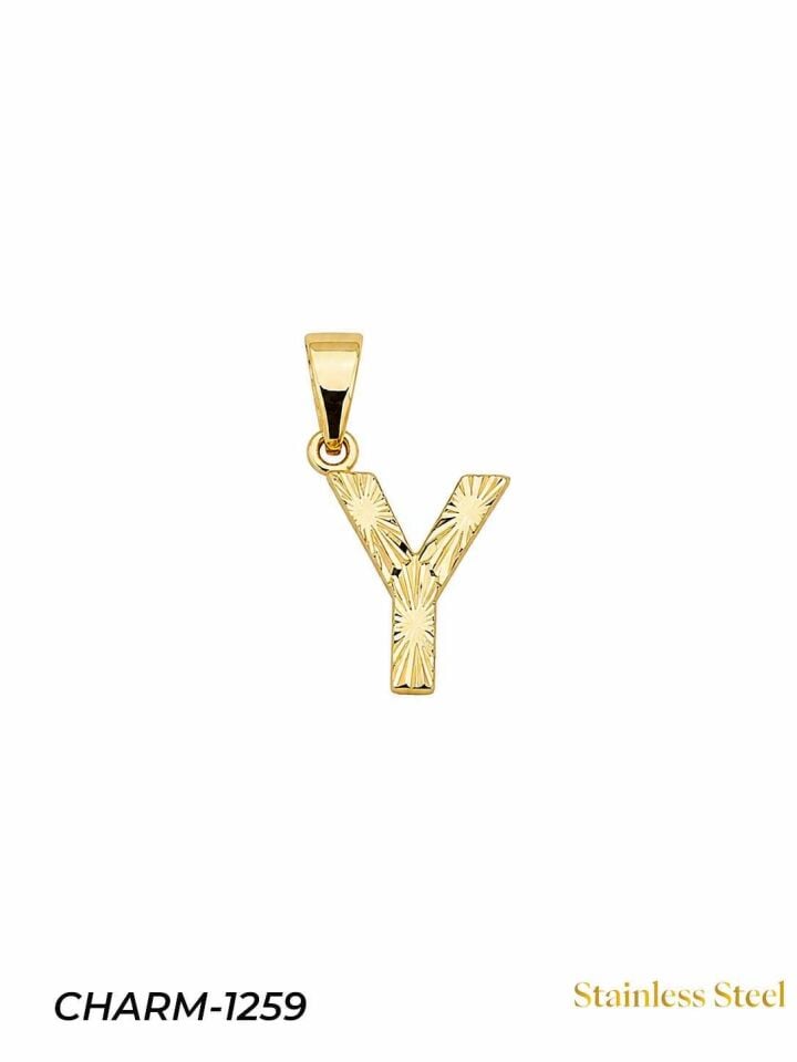 14K Kuyumcu Model Harf Kolye (Y) // CHARM-1259