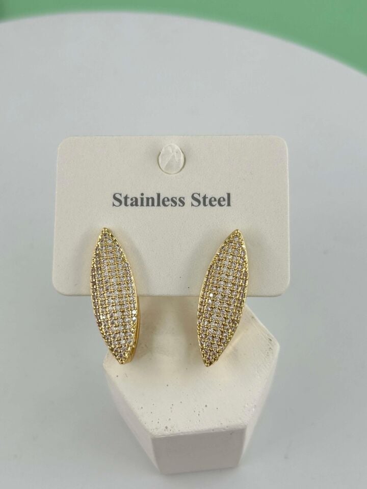 Çelik 14K Küpe// KÜPE-3273