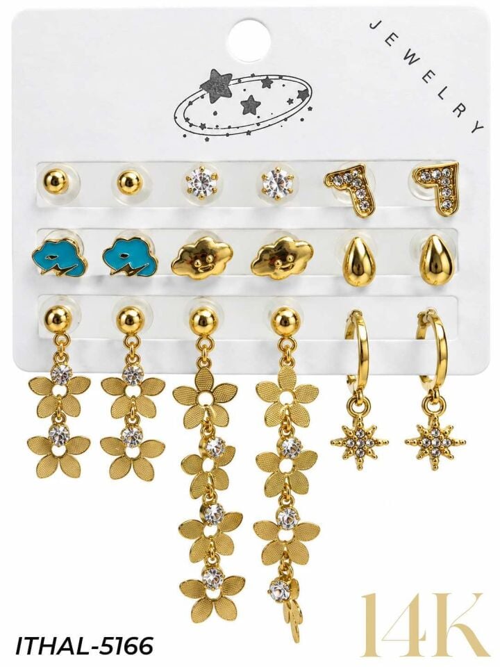 9'LU Set Küpe // ITHAL-5166