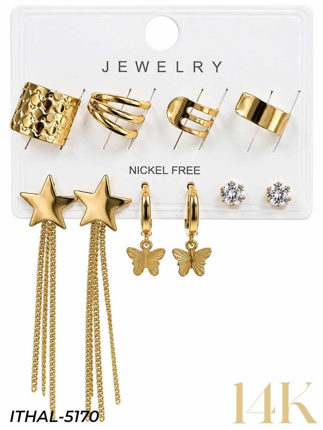 Earcuff Set Küpe // ITHAL-5170