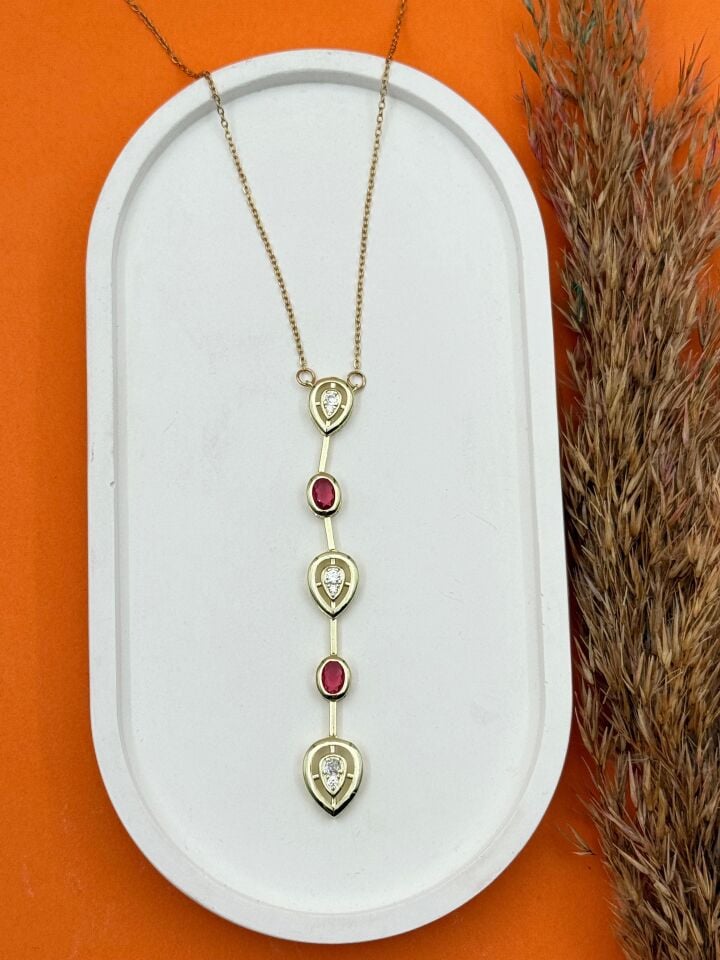 Çelik Y Model Kolye // KOLYE-5487