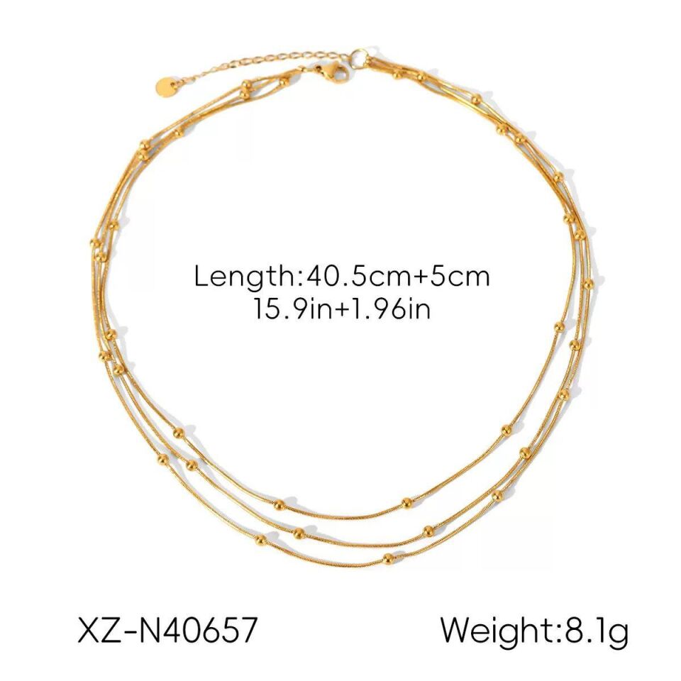 Çelik Kolye 45cm // KOLYE-5632