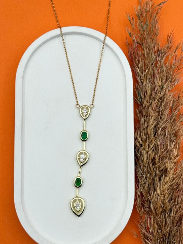 Çelik Y Model Kolye // KOLYE-5489