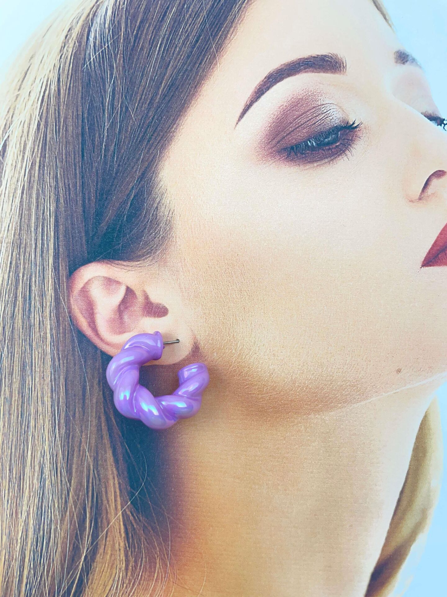 VİP Renkli Yaz Küpesi // İTHAL-2028